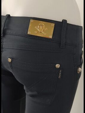 Celyn B super low rise pants skull studs sz.40 Italy